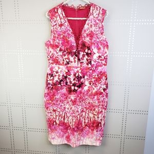 Elie Tahari Saylah Lace Trim Sheath Dress